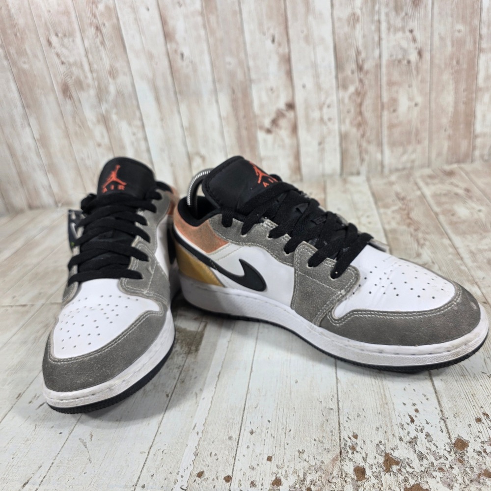 Jordan 1 Low SE Craft Tech Grey Multi Color Kids Sneakers DX4374-008 Mens 6Y - Picture 8 of 8